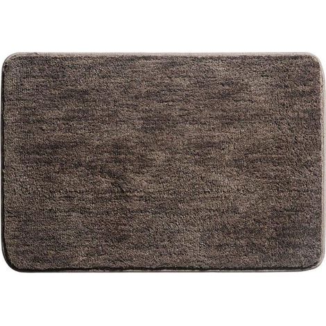 Tapis De Bain, Antidérapant Tapis Salle De Bain Épaissi Tapis Sortie De Douche Absorbant Tapis De Sol Ultra Doux En Microfibre, Café, 40 X 60cm (1/5)