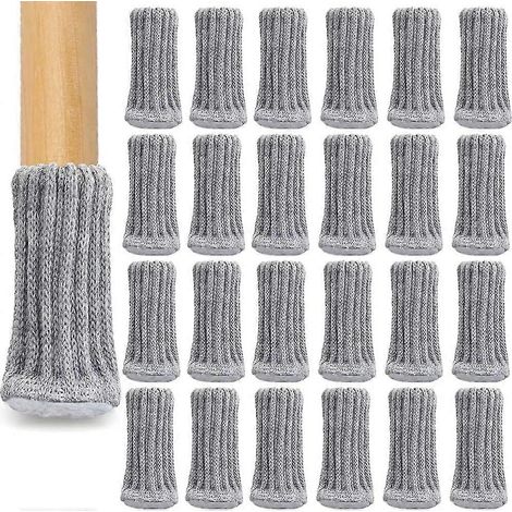 24 chaussettes de chaise, chaussettes pour pieds de chaise, chaussettes pour meubles, protections pour pieds de chaise, protections pour pieds de chaise (1/5)