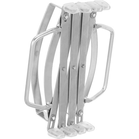Support de Casserole et Base Antidérapante en Acier Inoxydable Extensible avec Poignées Intégrées, Résistant la Chaleur Cuisine et Table (1/5)