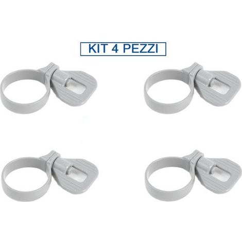 BESTWAY Kit 4 pezzi P6124 Fascetta plastica per tubo pompa filtro 32 mm