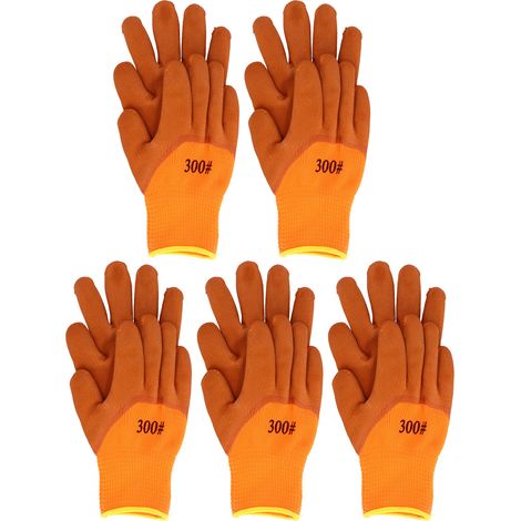 Ortviai Gants de Travail Hiver 5 Paires – Résistants à l’Usure, Thermiques et Épais pour Froid Intense (1/5)
