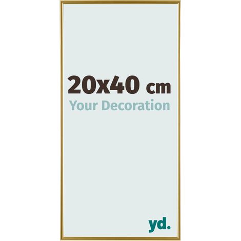 yd. - Cadre photo 20x40 - Or - Plastique - Evry