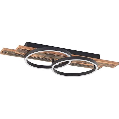 LED Ceiling Lightdimmable 'Sentoa' made of Wood for Living Room & Dining Room