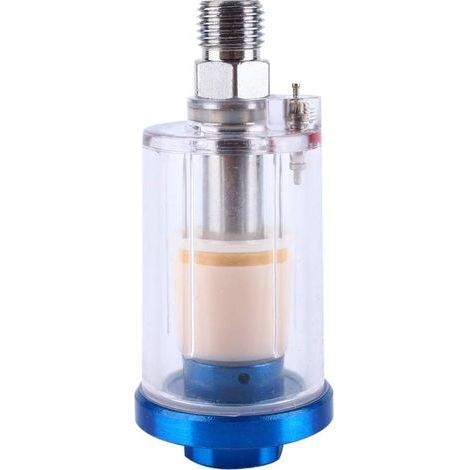 Filtros para acabado automotriz, trampa de agua para pintura HVLP, pulverizador de alimentación por gravedad, pistola separadora de aceite/agua desechable, rosca macho y hembra (1/4)