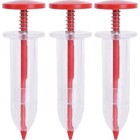 Lot de 3 mini-semoirs manuels pour une plantation précise, pour petits jardins (1/3)