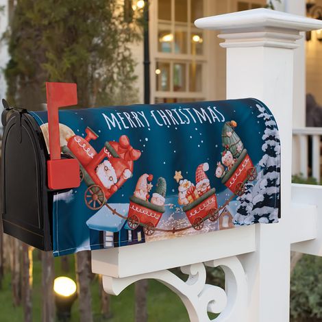 Housse Pour Boîte Aux Lettres - Tissu Oxford - Décoration De Noël - Convient Pour Boîtes Aux Lettres Standard - 1 Pièce (1/5)