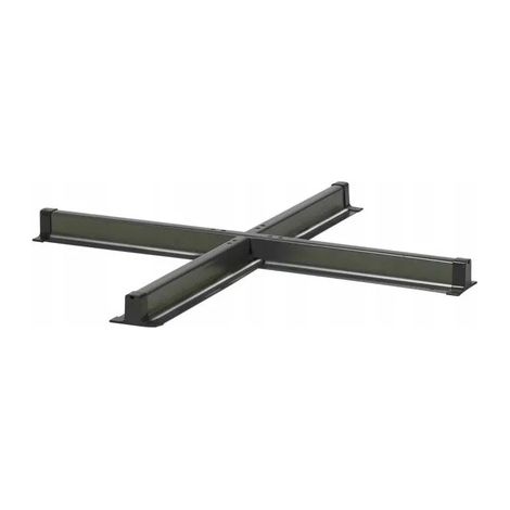 Base a croce per ombrellone 100x100 cm PLATINUM nero Homms (1/5)