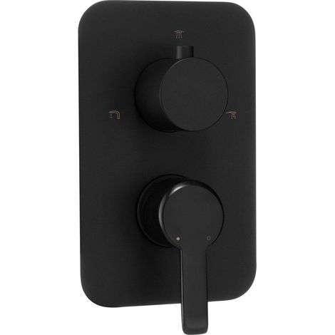 Elemento esterno per box miscelatore con leva finitura nera - Stapol