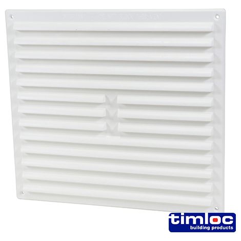 Timloc Hit and Miss Louvre Mini Vent White - 165 x 89mm