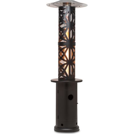 Blumfeldt Goldflame Style, radiatore da terrazzo, 11,2 kW, visione a 360°, portatile, nero