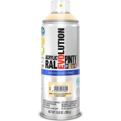 Vernice a base acqua PintyPlus Evolution - RAL 1015 Avorio chiaro tenue 520cc (1/2)