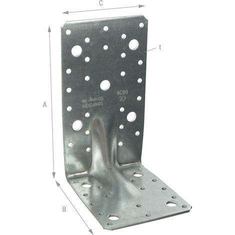 Verstärkter Winkelverbinder E20/3 E20/3x170x113x95mm (1/3)