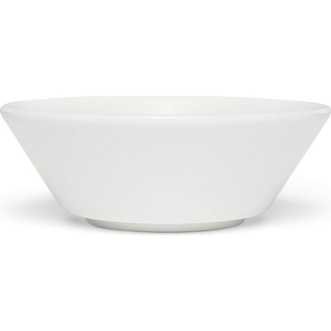 Bols en Porcelaine (Ø 14cm) Lot de 2, Parfait pour Les salades et sauces, en Porcelaine résistante aux Rayures, pour Une Utilisation en extérieur, Passe au Lave-Vaisselle - Blanc (17882) (1/3)