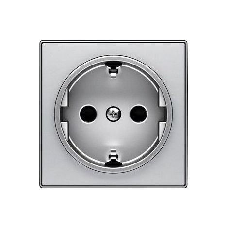 Coperchio base spina Schuko 2P + TT SILVER NIESSEN SKY 8588 PL