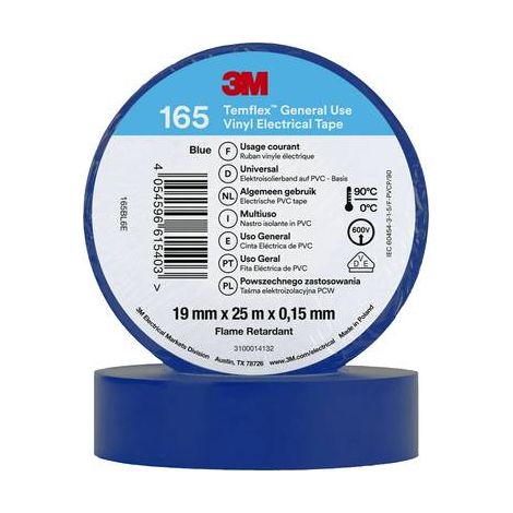 Ruban isolant 3M Temflex en Vinyle Vert 10m x 15mm x 0.152mm ( Prix pour 1 ) (1/3)