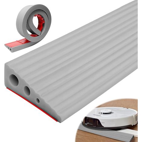 Door Threshold Ramp, PVC 100 x 6.5 x 2.5 cm, Silicone Door Threshold for Wheelchair, Stroller, Bathroom and Door Openings, Rubber Bar (1/5)