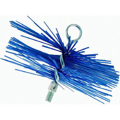 Cheminee Brosse nylon Dn 140 mm conduits pour poele a granules, cheminee, chaudiere.