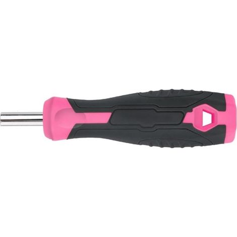 Kit tournevis cruciforme/plat/ Torx T30, embouts multiples, manche à cliquet rose, outils de réparation (1/5)