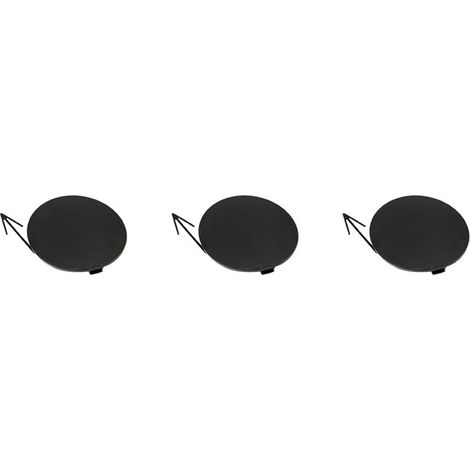 Convient pour trois caches de crochet de remorquage de pare-chocs arrière de voiture noirs 85071BR00A, applicables aux modèles Nissan Qashqai J10 de 2007, 2008, 2009, 2010 et 2012.