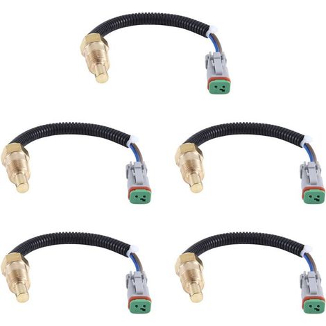 Adecuado para 5 sensores de temperatura de motor 41-6538 416538, con orificio auxiliar, compatible con Thermo King SB / SLX / SLXi / serie T / Precedent