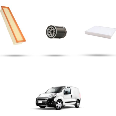 Kit tagliando 3 filtri compatibile con Fiat Fiorino 1.4 CNG 57kw dal 2008 (1/4)