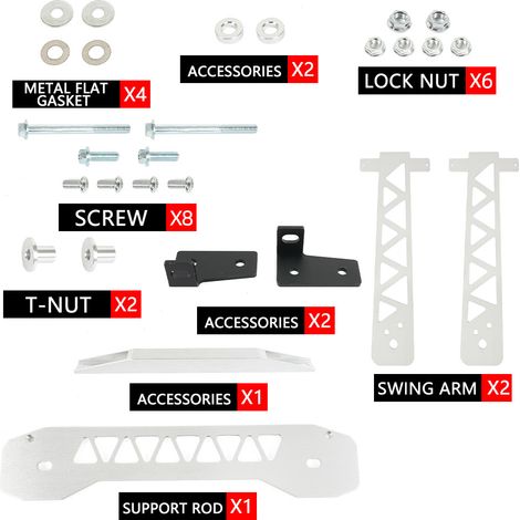 Fahrwerksmodifikation passend für Honda Civic FG2 FD FB06-11 Fahrwerksquerlenker-Kit (1/4)