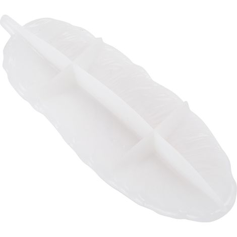 Moule en silicone DIY pour miroir, surface translucide, résine AB, disque à plumes, plaque artisanale, coffret de création (1/5)