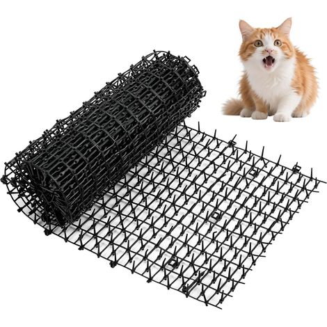 Tapis Anti-Chat avec Pointes,200 x 30 cm Tapis Anti Chat, Repulsif Cat Exterieur, Répulsif Cat, Chien, Grillage pour Les Jardins Intérieurs et Extérieurs, 1 Pièce (1/5)