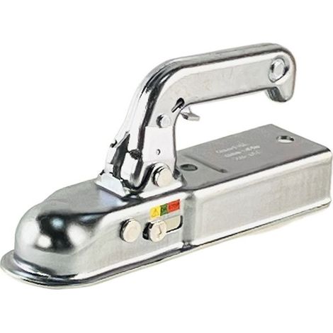 Attelage de remorque de style européen 50 mm en acier embouti pour canal de 60 mm, capacité de charge 800 kg, homologation Emark, accessoires, pièces de caravane (1/4)