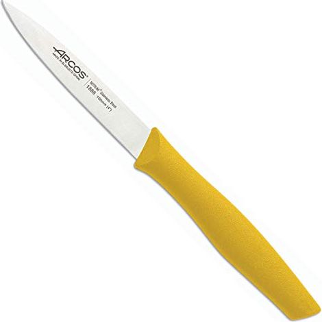 Coltello Mondador Arcos Nova 188625 in acciaio inox Nitrum e mango Polipropilene, colore giallo 10 cm lama nel box espositivo (1/3)
