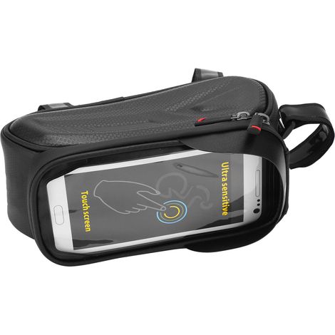 Fahrrad-Handytasche für den Rahmen, wasserdicht, reflektierend, mit Halterung für das Oberrohr, farbenfroh, reflektierend (1/5)