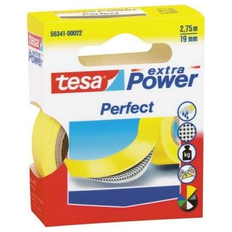 Tesa 56341 cinta adhesiva amarilla 2,75 m x 19 mm (1/2)