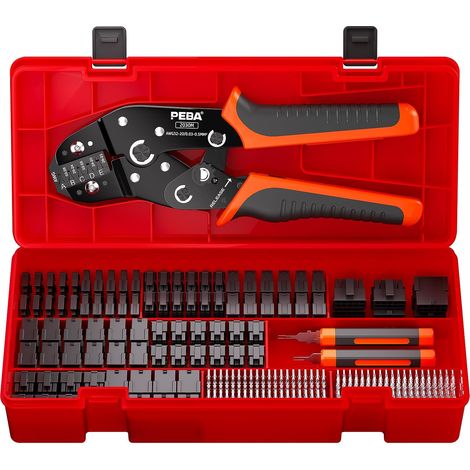 PEBA Kit de Sertissage Micro-Fit 3.0 avec Pince à Cliquet 2-10 Circuits Sertissage précis 32-20 AWG pour connecteurs Micro-Fit 3.0 compatibles, idéal pour câblage électronique connexions carte-fils (1/5)