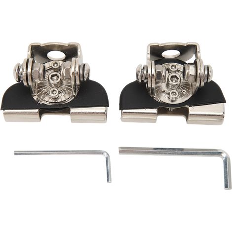2 supports de fixation pour lampe LED, en acier et caoutchouc antirouille, ouverture 10 mm, largeur 55 mm, antidérapants (1/5)