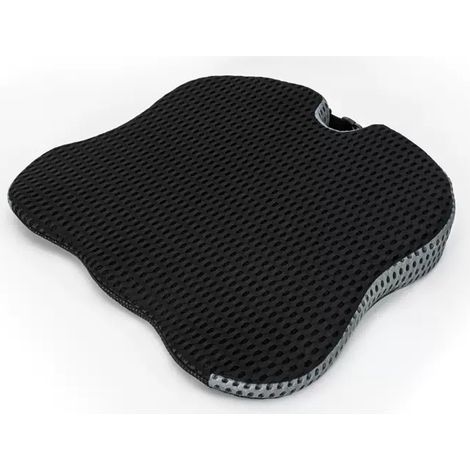 Keilförmiges Autositzkissen – Verbessert die Sicht und lindert Ischiasbeschwerden. Hochdichter Memory-Schaum, rutschfest und ergonomisch geformt. Maße: 47 x 42 x 7,5 cm (1/5)