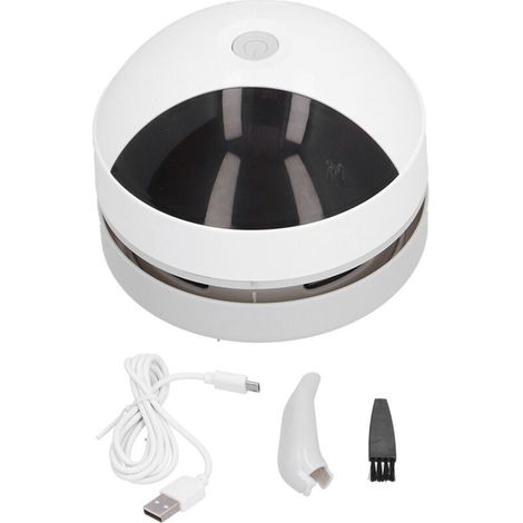 Aspirateur de Bureau sans Fil Mini USB Rechargeable pour Clavier, Maison et Bureau - Type Robot (1/5)