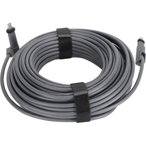 Câble de remplacement satellite étanche IP68, 1200 Mbps, avec prise murale 8,5 mm pour satellite rectangulaire Starlink V2, 23 m / 75 pi (1/5)