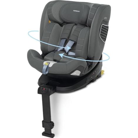 Foppapedretti Autositz FP360 I-Size Drehbar 360° Isofix 40-150 Cm 0-12 Jahre Grau