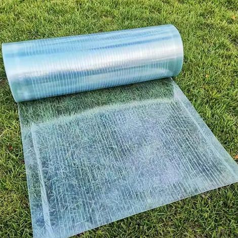 Feuilles De Toiture En Plastique Panneaux En Polycarbonate De 0, 8 Mm Pour Serre Feuille de toit transparente Résistante Aux UV Film De Toiture Pour Véranda Extérieure(Size:0.510,Color:0.8mm) (1/5)