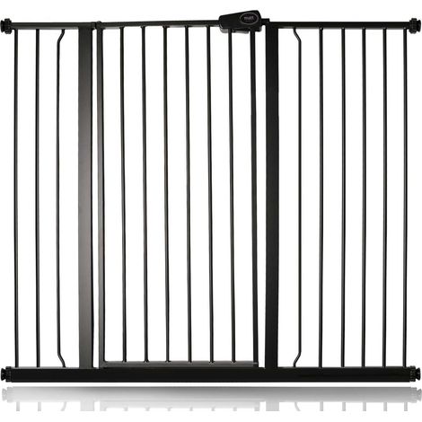 Bettacare Child and Pet Gate, 120.3cm - 127.9cm, Matt Black, Extra Tall Gate 104cm in Height, Pressure Fit Stair Gate