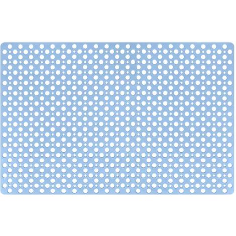 Alfombra Antideslizante - 70 x 38 cm - TPE - Para Baño y Ducha - Lavable en Máquina - Resistente al Moho - Azul - 1 Unidad (1/5)