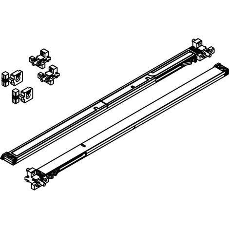 Amortisseur pour ferrure de placard combino 50 h fs - Garniture : 2 pièces - HAWA (1/3)