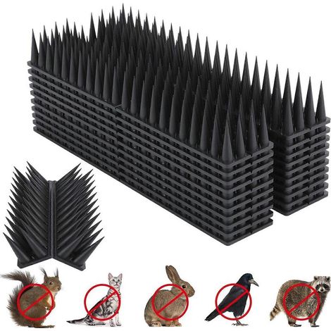 Lot de 10 répulsifs anti-oiseaux de 30 cm, pour repousser les oiseaux, les écureuils et les ratons laveurs. Répulsif anti-insectes extérieur pour clôtures et toitures. Éloigne les oiseaux et les repti (1/5)