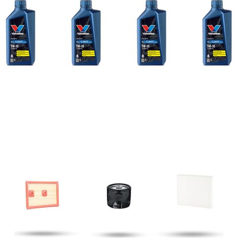 Kit tagliando 3 FILTRI e 4L OLIO compatibile con Vw Golf Sportsvan (AM1) 1.4 TSI 92kw Dal 2014 (1/5)