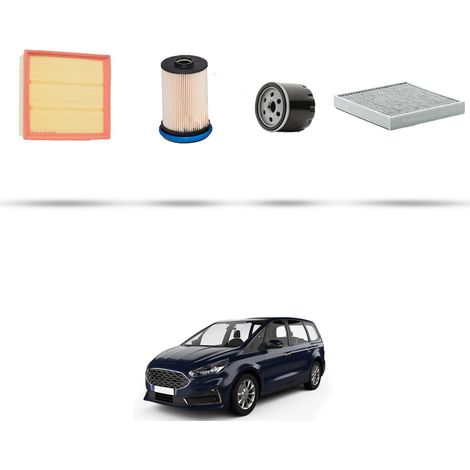 Kit tagliando 4 filtri compatibile con Ford Galaxy III 2.0 EcoBLue 88kw dal 2018