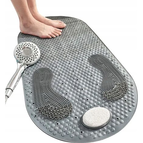 Alfombrilla antideslizante para baño, bañera y ducha - masaje de pies
