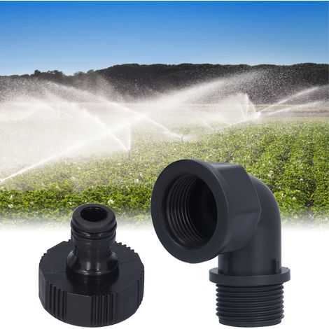 Sets/Verkauf von Kunststoffwinkeln und -fittings, Zubehör für Terrassenarmaturen, 1-Zoll-Richtungswinkel (Innen- und Außengewinde) und Fittings (1/5)