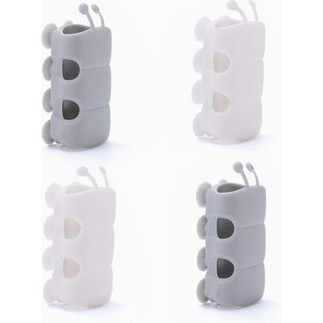 Support de douche en silicone avec ventouse, fixation sans perçage pour pommeau de douche standard - Hauteur réglable - Installation sans perçage (1/5)
