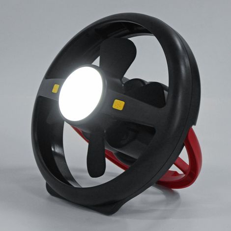 Lampe de camping multifonctionnelle avec ventilateur de tente pliable et suspendue, rechargeable et portable. Lampe LED portable. (1/5)