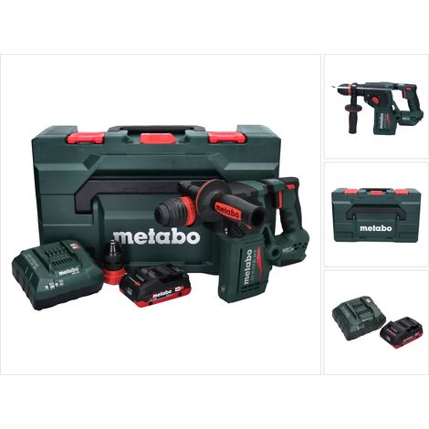Metabo KH 18 LTX BL 24 Q Marteau perforateur burineur sans fil 18 V 2,2 J + 1x Batterie 4,0 Ah + Ladegert + metaBOX (1/5)